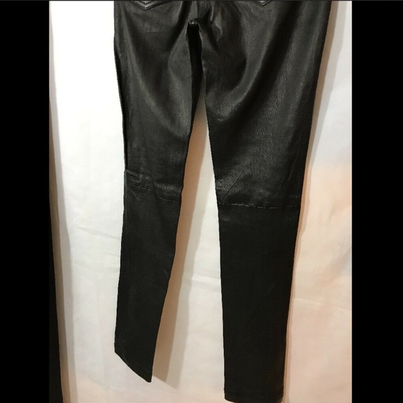 NWT $798 Diesel Women's 'L-Rimmon' Genuine Leather Pants Black‎ [SZ 25 ] - Picture 7 of 8